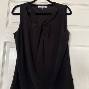 Jones Studio dressy tank with cut-out detail neckline